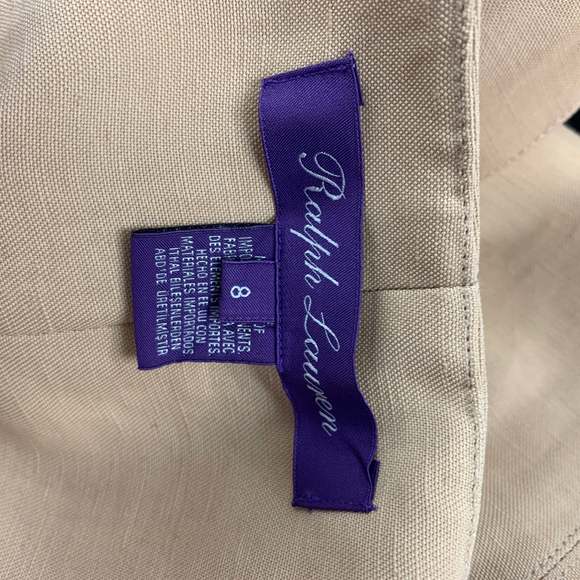 RALPH LAUREN Collection Beige Acetate Blend Snaps Dress - Picture 7 of 7